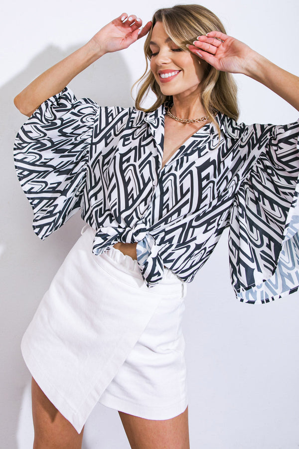 pretty-on-point-woven-top Flying Tomato-Sophia's StyleTOPS-1